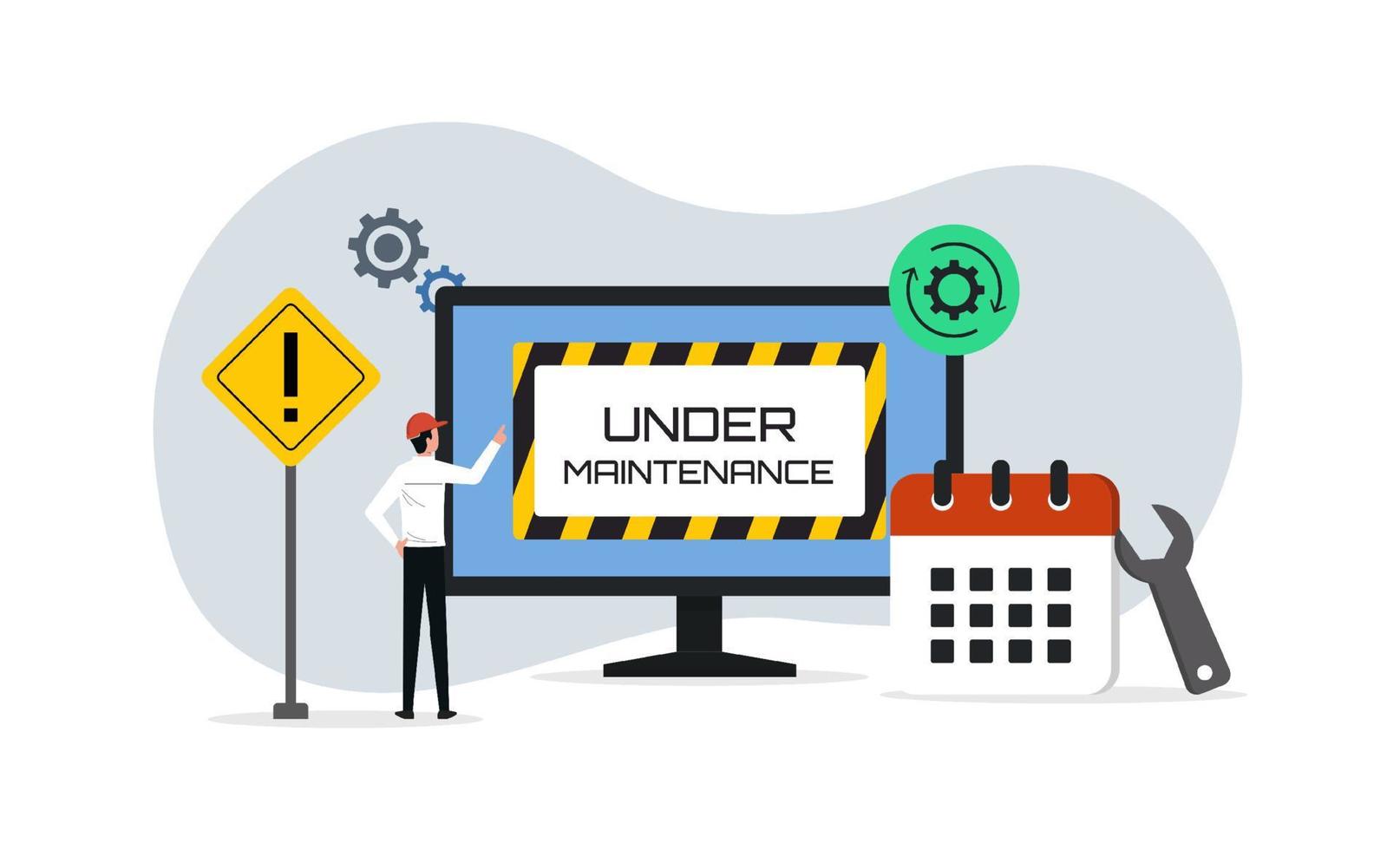 Website under maintenance illustration